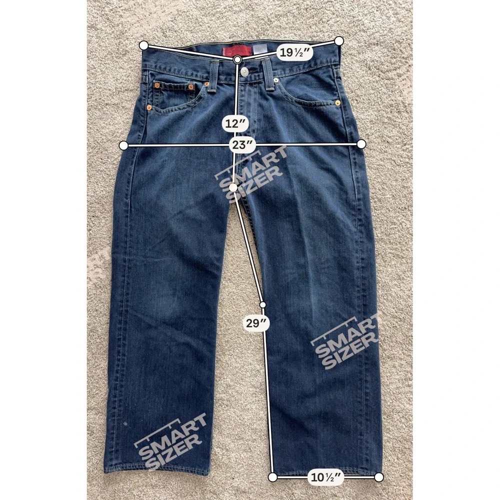 Levis Type 1 Real Loose‎ Jeans Mens 34x30 Dark Wash Baggy Wide Leg Denim Vintage
